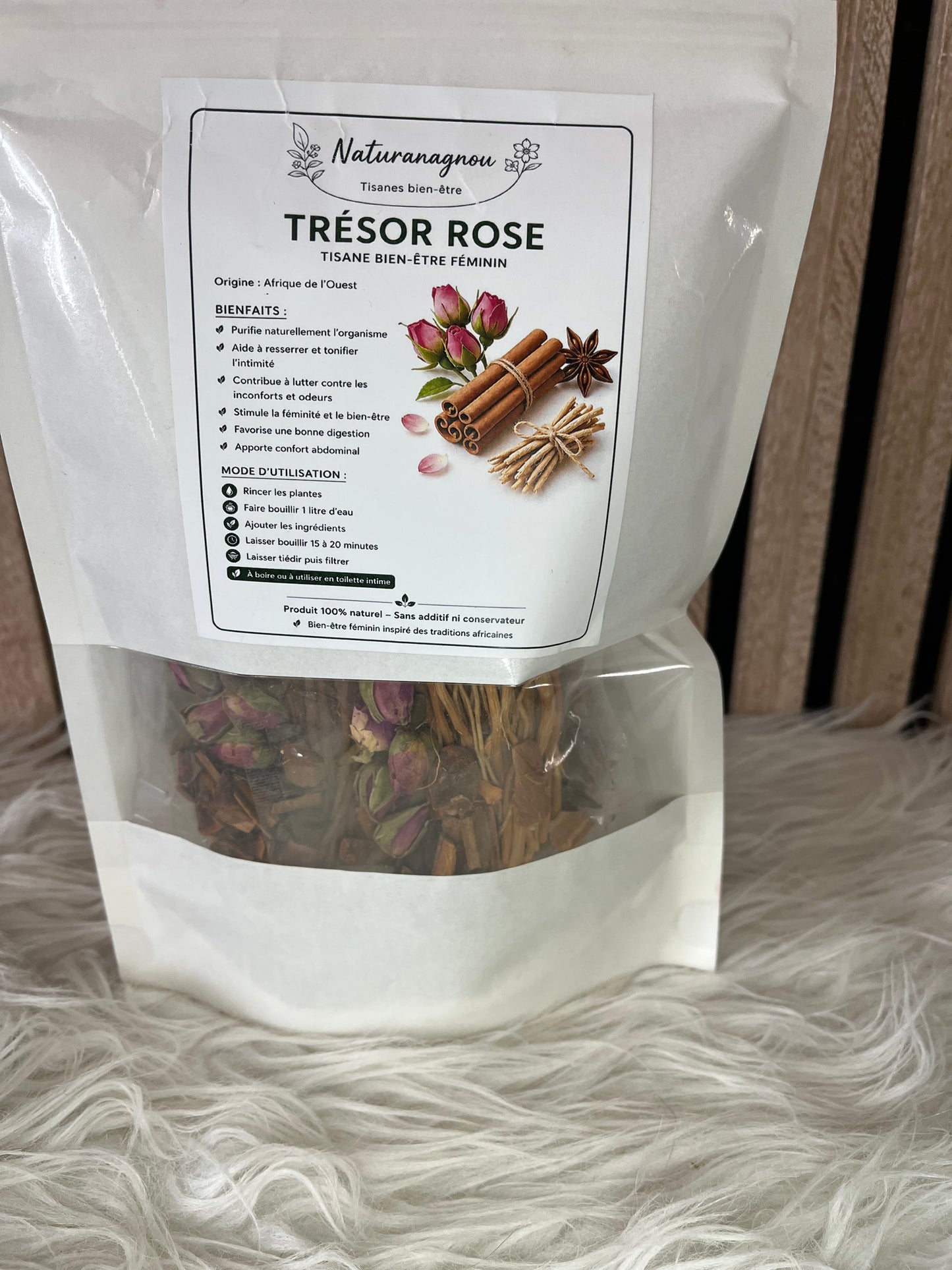 🌹 Trésor Rose – Tisane Bien-Être Féminin 🌹