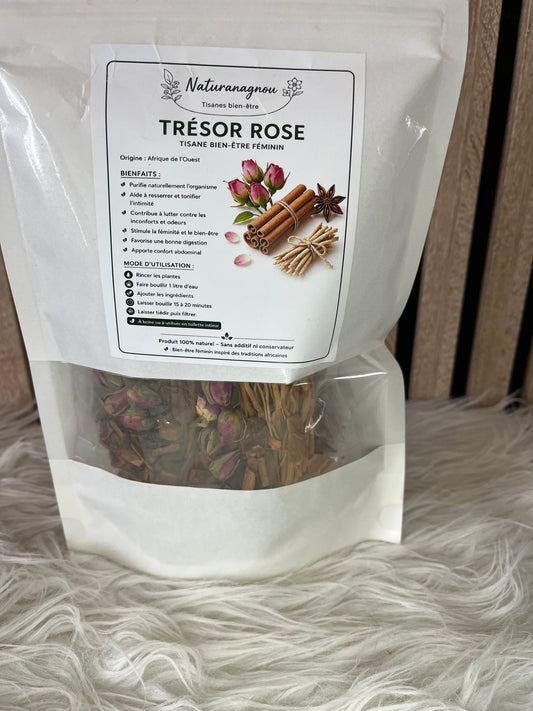 🌹 Trésor Rose – Tisane Bien-Être Féminin 🌹