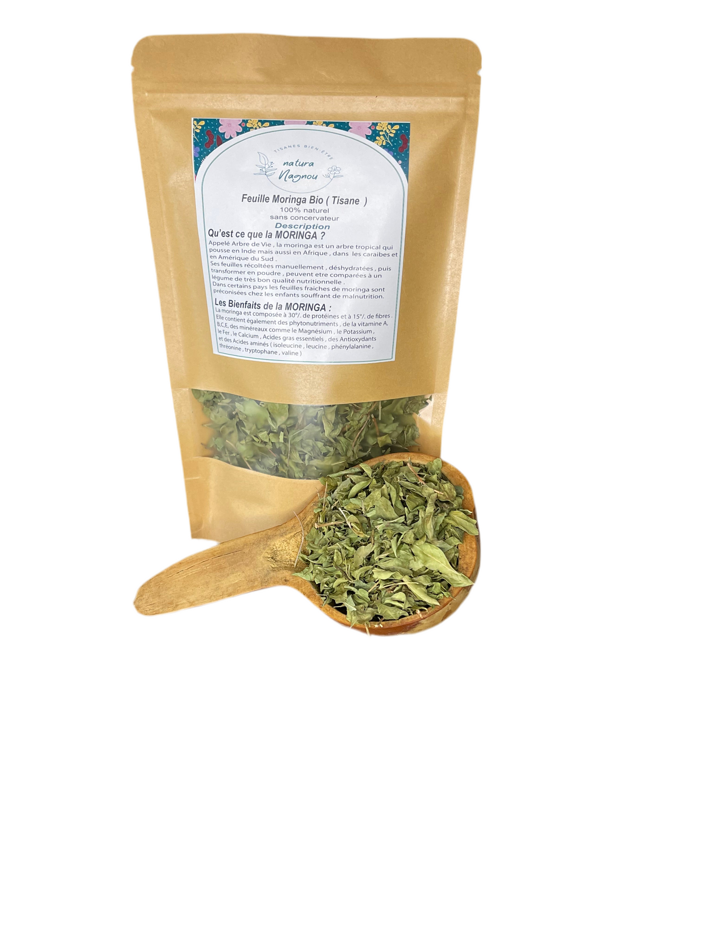 Feuilles de Moringa -booste de l’énergie/l’anémie