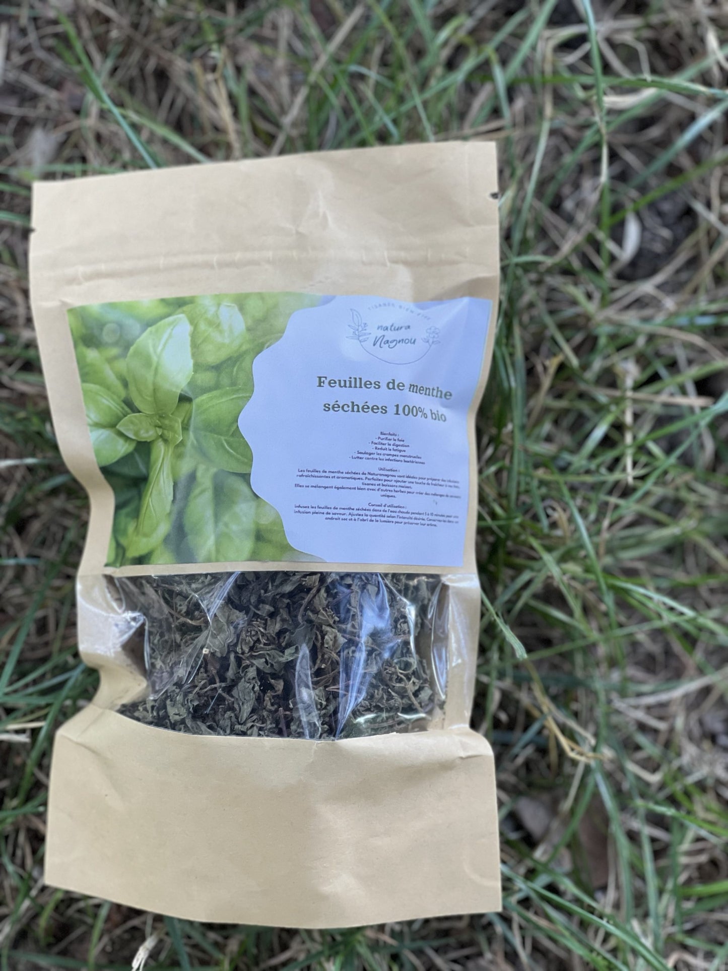 Feuilles de Menthe Séchées-100%Bio 30G